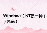 Windows（NT是一种（）系统）