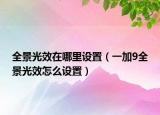 全景光效在哪里设置（一加9全景光效怎么设置）