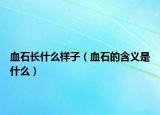 血石长什么样子（血石的含义是什么）