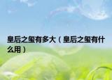 皇后之玺有多大（皇后之玺有什么用）