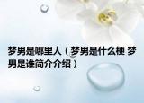 梦男是哪里人（梦男是什么梗 梦男是谁简介介绍）