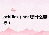 achilles（heel是什么意思）