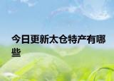 今日更新太仓特产有哪些