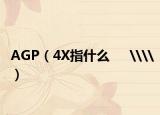 AGP（4X指什么     \\）