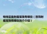 特殊装备附魔宝珠有哪些（首饰附魔宝珠有哪些简介介绍）