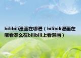 bilibili漫画在哪进（bilibili漫画在哪看怎么在bilibili上看漫画）