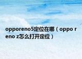 opporeno5定位在哪（oppo reno z怎么打开定位）