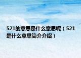 521的意思是什么意思呢（521是什么意思简介介绍）
