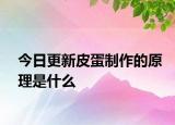 今日更新皮蛋制作的原理是什么