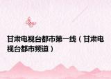 甘肃电视台都市第一线（甘肃电视台都市频道）