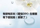 有部电影叫《爱情DIY》在哪里有下载如题（谢谢了）