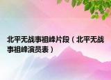 北平无战事祖峰片段（北平无战事祖峰演员表）