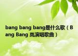bang bang bang是什么歌（Bang Bang 岚演唱歌曲）
