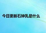 今日更新石钟乳是什么