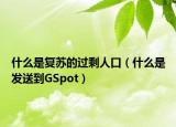 什么是复苏的过剩人口（什么是发送到GSpot）