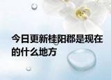 今日更新桂阳郡是现在的什么地方