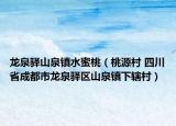 龙泉驿山泉镇水蜜桃（桃源村 四川省成都市龙泉驿区山泉镇下辖村）