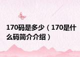 170码是多少（170是什么码简介介绍）