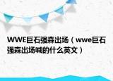 WWE巨石强森出场（wwe巨石强森出场喊的什么英文）