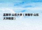 孟振华 山东大学（李振华 山东大学教授）