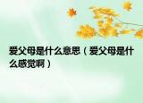 爱父母是什么意思（爱父母是什么感觉啊）