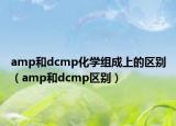 amp和dcmp化学组成上的区别（amp和dcmp区别）