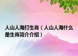 人山人海打生肖（人山人海什么是生肖简介介绍）
