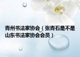 青州书法家协会（张青石是不是山东书法家协会会员）