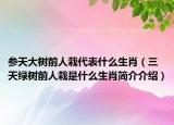 参天大树前人栽代表什么生肖（三天绿树前人栽是什么生肖简介介绍）