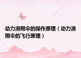 动力滑翔伞的操作原理（动力滑翔伞的飞行原理）