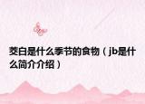 茭白是什么季节的食物（jb是什么简介介绍）