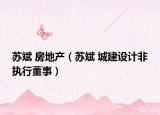 苏斌 房地产（苏斌 城建设计非执行董事）