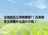 古老的反义词有哪些?（古老的反义词是什么简介介绍）