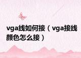 vga线如何接（vga接线颜色怎么接）