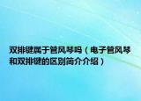 双排键属于管风琴吗（电子管风琴和双排键的区别简介介绍）