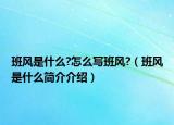 班风是什么?怎么写班风?（班风是什么简介介绍）
