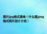 图片jpg格式是啥（什么是jpeg格式照片简介介绍）
