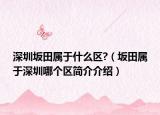 深圳坂田属于什么区?（坂田属于深圳哪个区简介介绍）