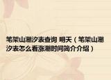 笔架山潮汐表查询 明天（笔架山潮汐表怎么看涨潮时间简介介绍）
