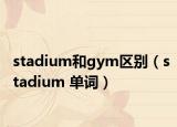 stadium和gym区别（stadium 单词）