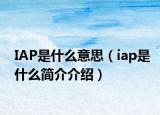 IAP是什么意思（iap是什么简介介绍）