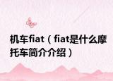 机车fiat（fiat是什么摩托车简介介绍）