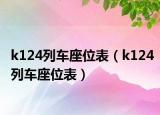 k124列车座位表（k124列车座位表）