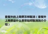 套餐外的上网费怎样取消（套餐外上网费是什么意思如何取消简介介绍）