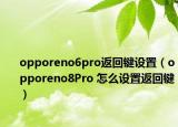 opporeno6pro返回键设置（opporeno8Pro 怎么设置返回键）