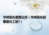 华峰氨纶是国企吗（华峰氨纶股票是化工股?）