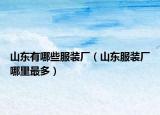 山东有哪些服装厂（山东服装厂哪里最多）