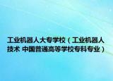 工业机器人大专学校（工业机器人技术 中国普通高等学校专科专业）