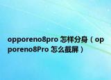 opporeno8pro 怎样分身（opporeno8Pro 怎么截屏）