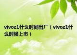 vivoz1什么时间出厂（vivoz1什么时候上市）